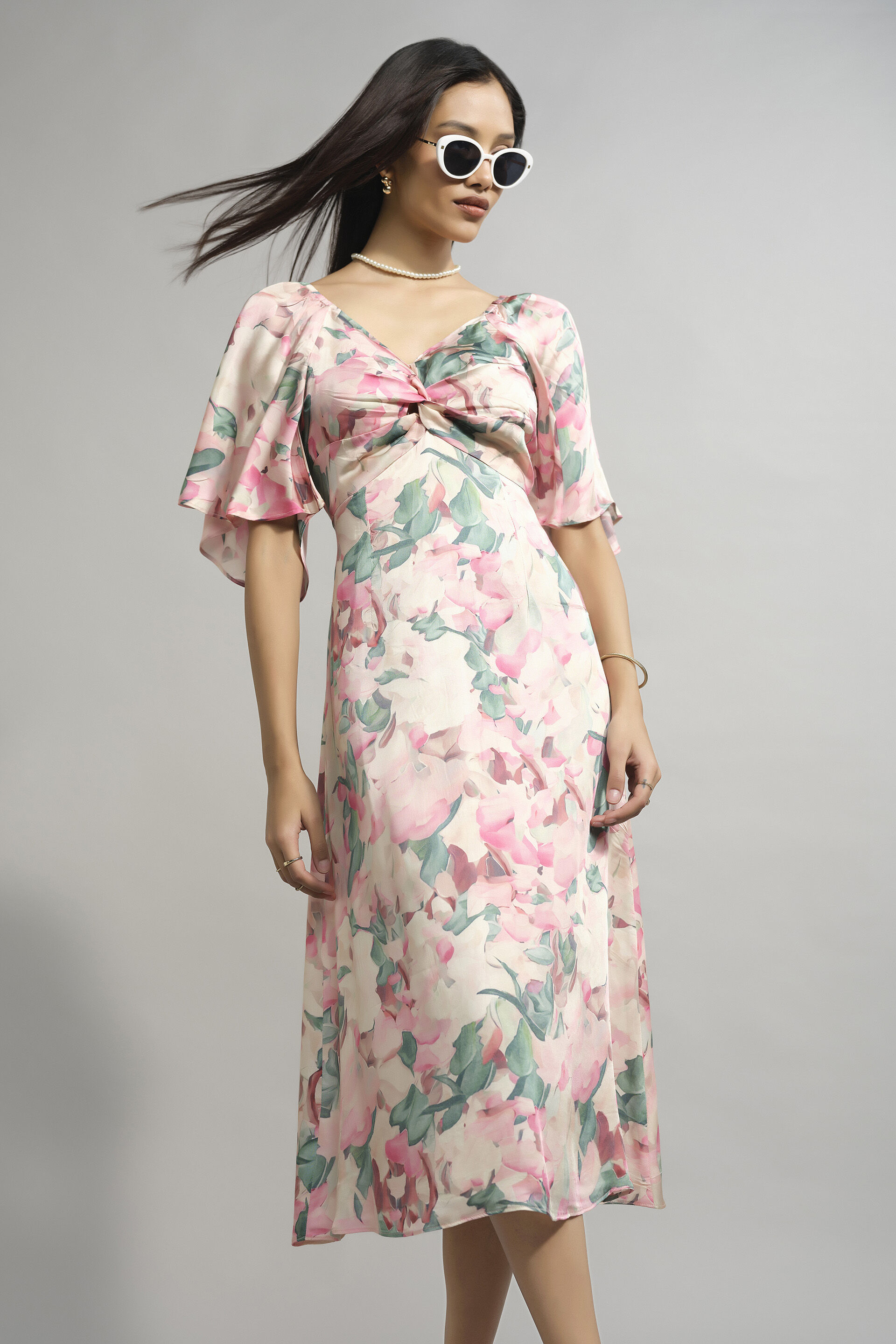 Larger Than Life Floral Dress, Multi Color, image 1